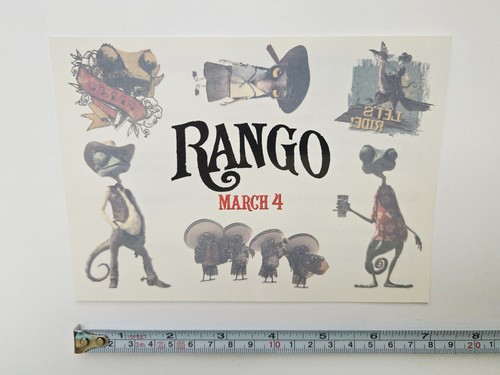 Rare 2011 rango movie promo - 2011,